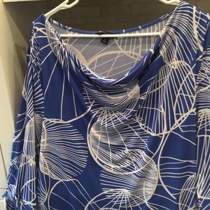 Banana Republic dress. Royal blue and white.